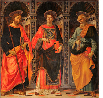 聖ステファヌスと聖ヤコブ、聖ペテロ
